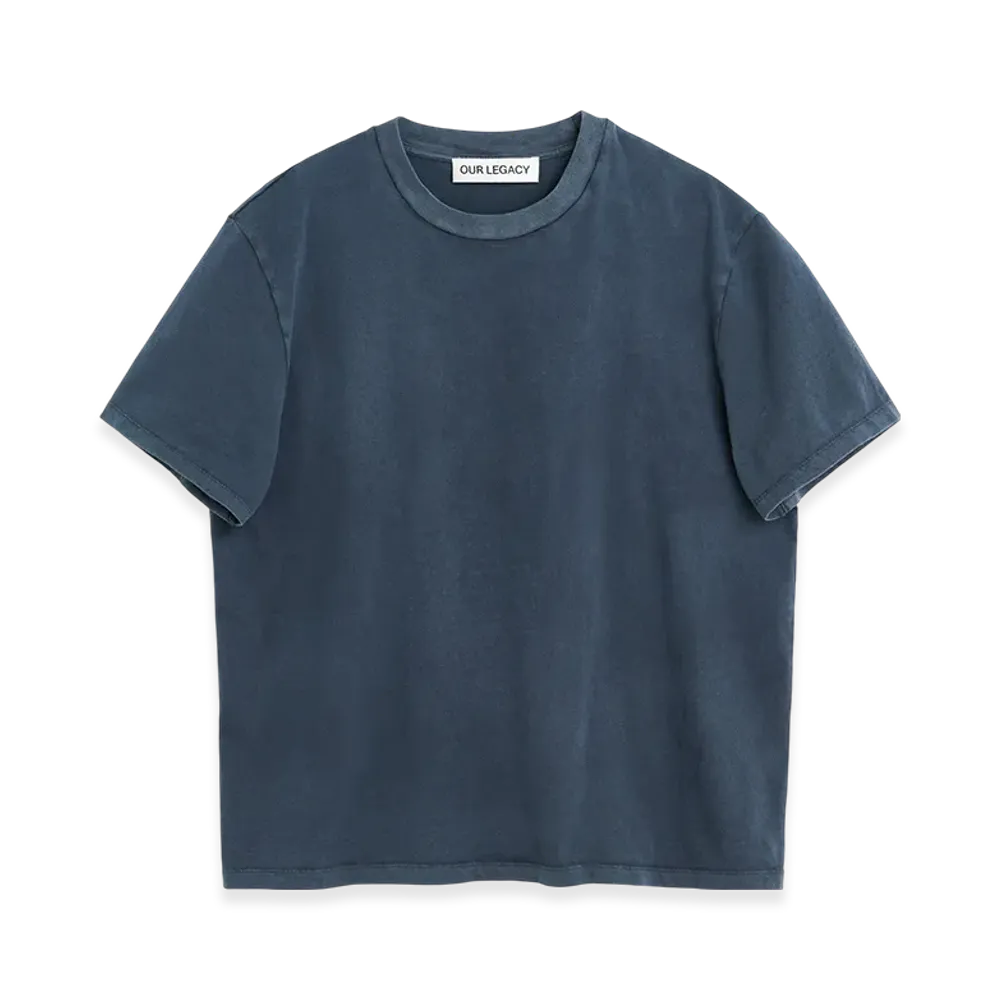 OUR LEGACY Box T-Shirt "Worn Blue Legacy Jersey"