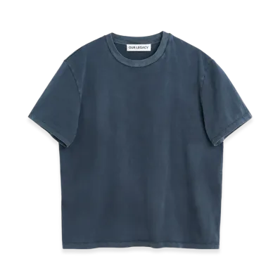 OUR LEGACY Box T-Shirt "Worn Blue Legacy Jersey"