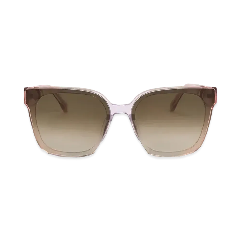 CHARLES & KEITH Square Chic-Frame Sunglasses "Pink"