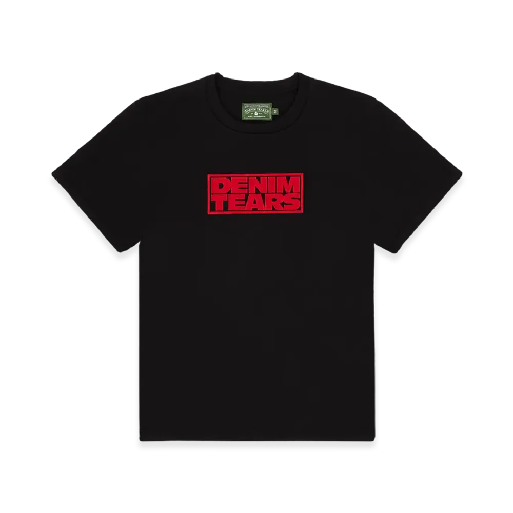 DENIM TEARS Box Logo Tee "Black"
