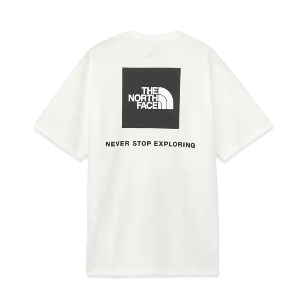 The North Face Short Sleeve Back Square Logo Tee (Men's) "White"