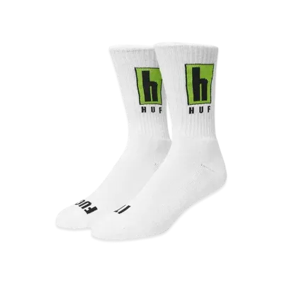 HUF Roads Crew Socks "White"
