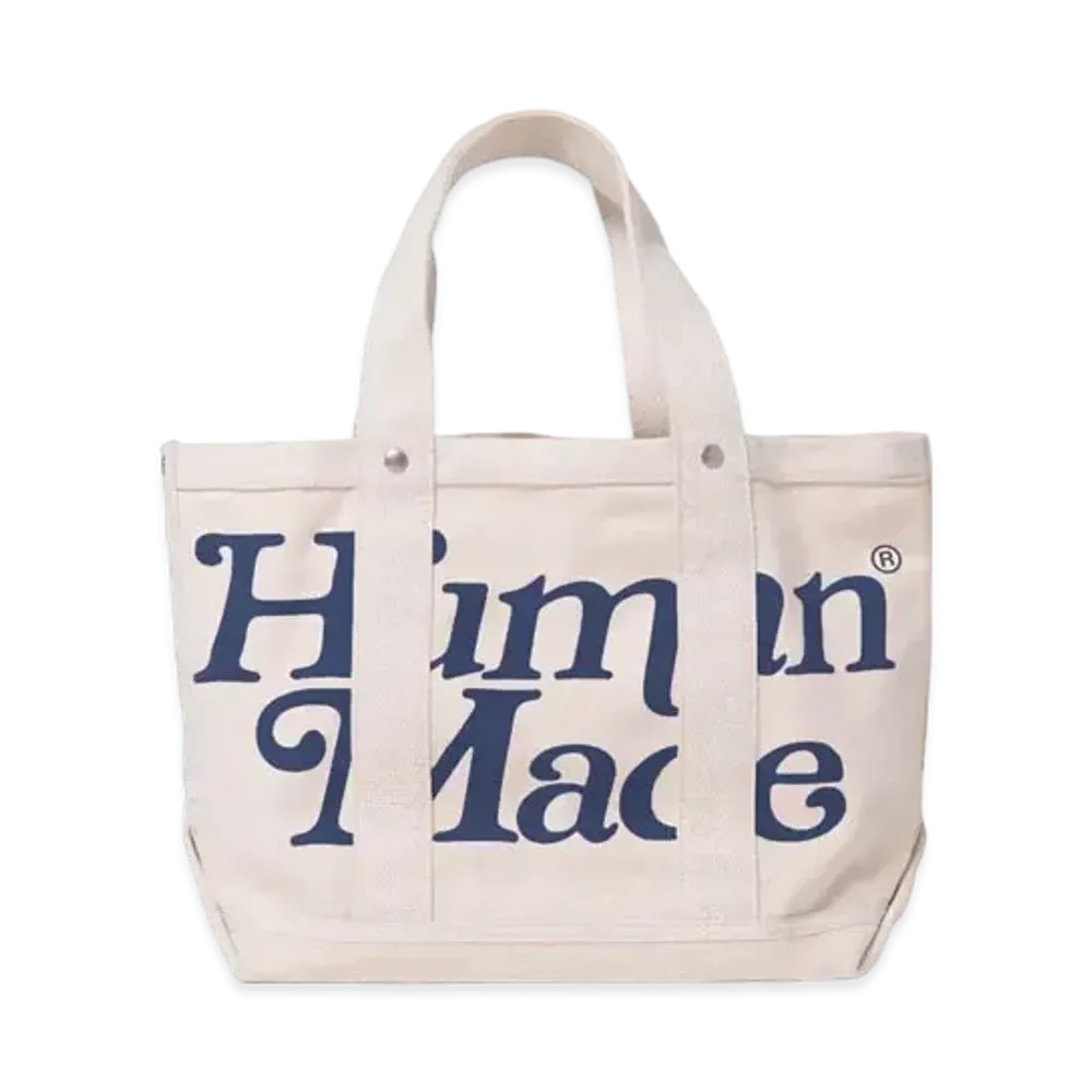 HUMAN MADE Girls Don't Cry at HUMAN MADE 1928 Tote Bag Small GDC "White" / VERDY