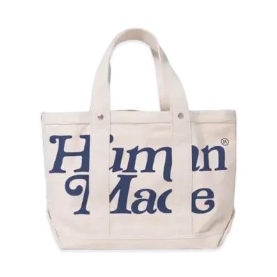 HUMAN MADE Girls Don't Cry at HUMAN MADE 1928 Tote Bag Small GDC "White" / VERDY