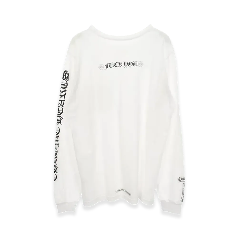 Chrome Hearts Fuck You Arm Logo Print L/S T-Shirt "White"