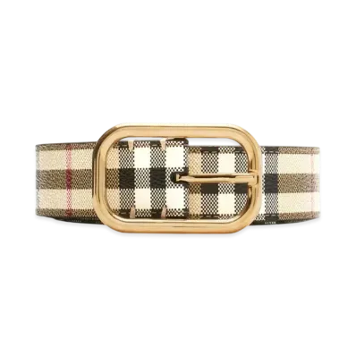 Burberry Check Belt "Archive Beige/Gold"