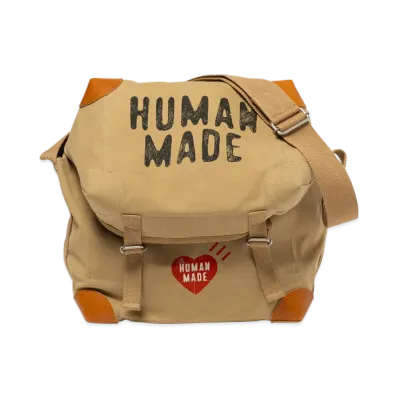 HUMAN MADE Canvas Shoulder Bag "Brown"