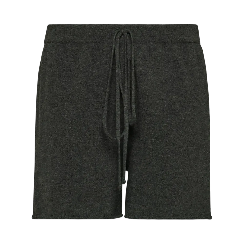 Maison Margiela Men's Cashmere Knit Shorts "Dark Gray"
