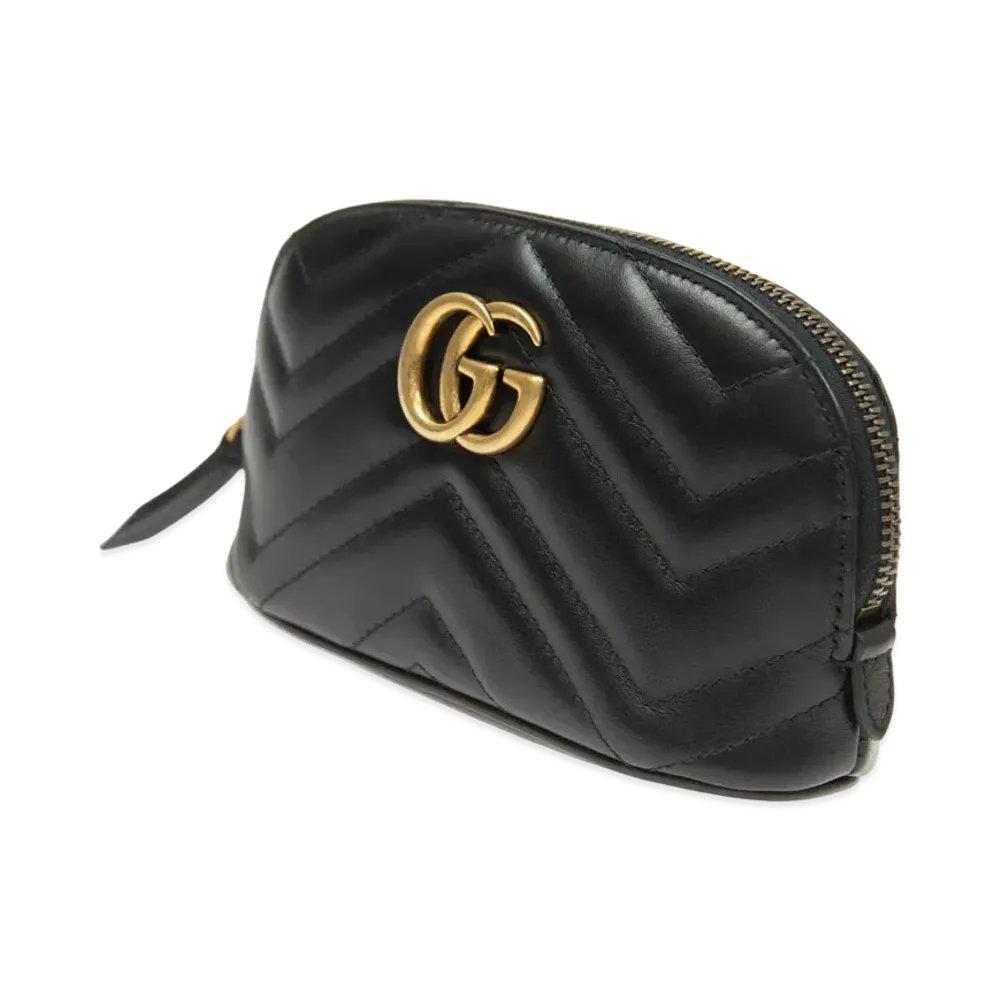 GUCCI GG Marmont Medium Cosmetic Case "Black"