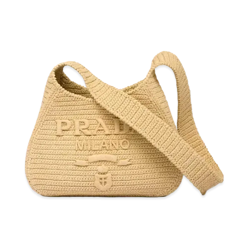 PRADA Crochet Tote Bag "Natural"