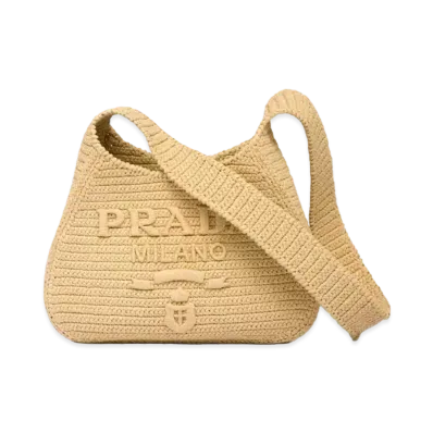 PRADA Crochet Tote Bag "Natural"