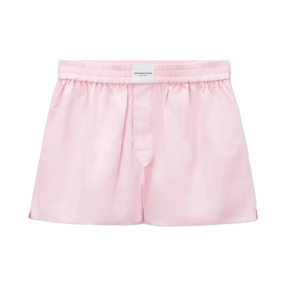 Alexander Wang Cotton Classic Boxer Shorts "Light Pink"