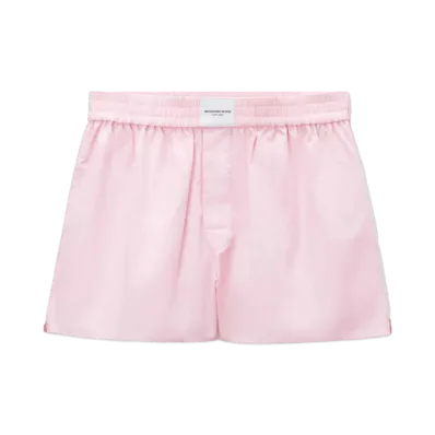 Alexander Wang Cotton Classic Boxer Shorts "Light Pink"