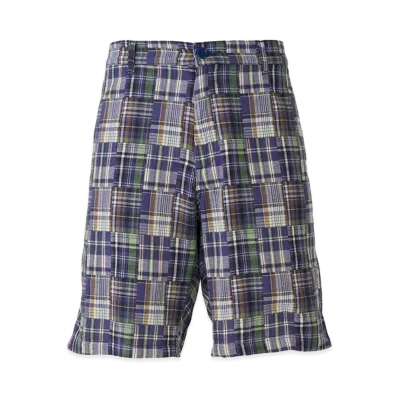 HYSTERIC GLAMOUR Double Gauze Check Shorts "Green Other"