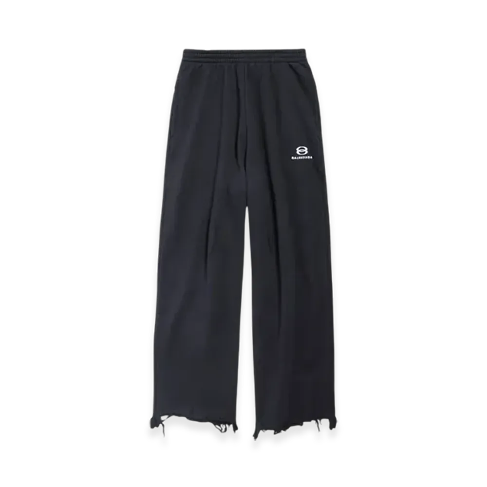 BALENCIAGA Unity Sports Icon Cropped Sweatpants "Black White"