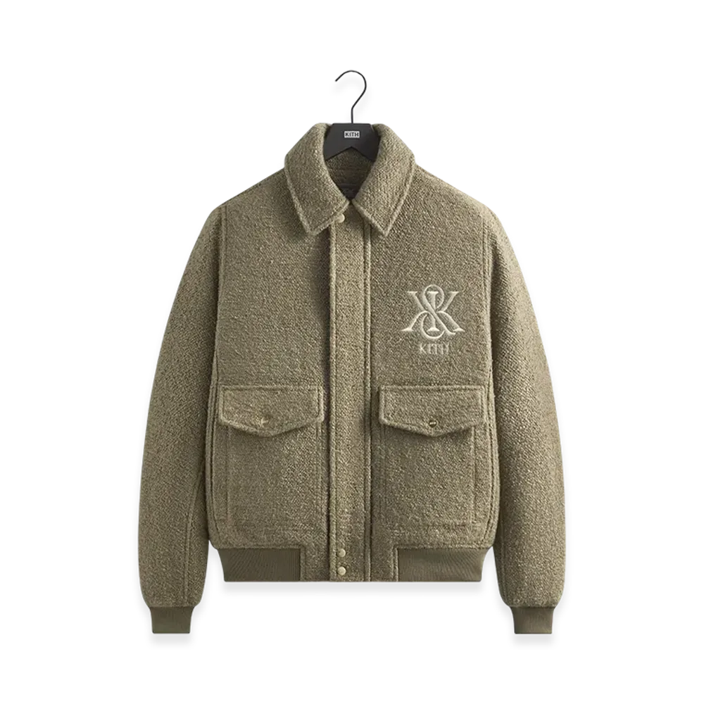 Kith Boucle Hawthorne Flight Jacket "Palomino"