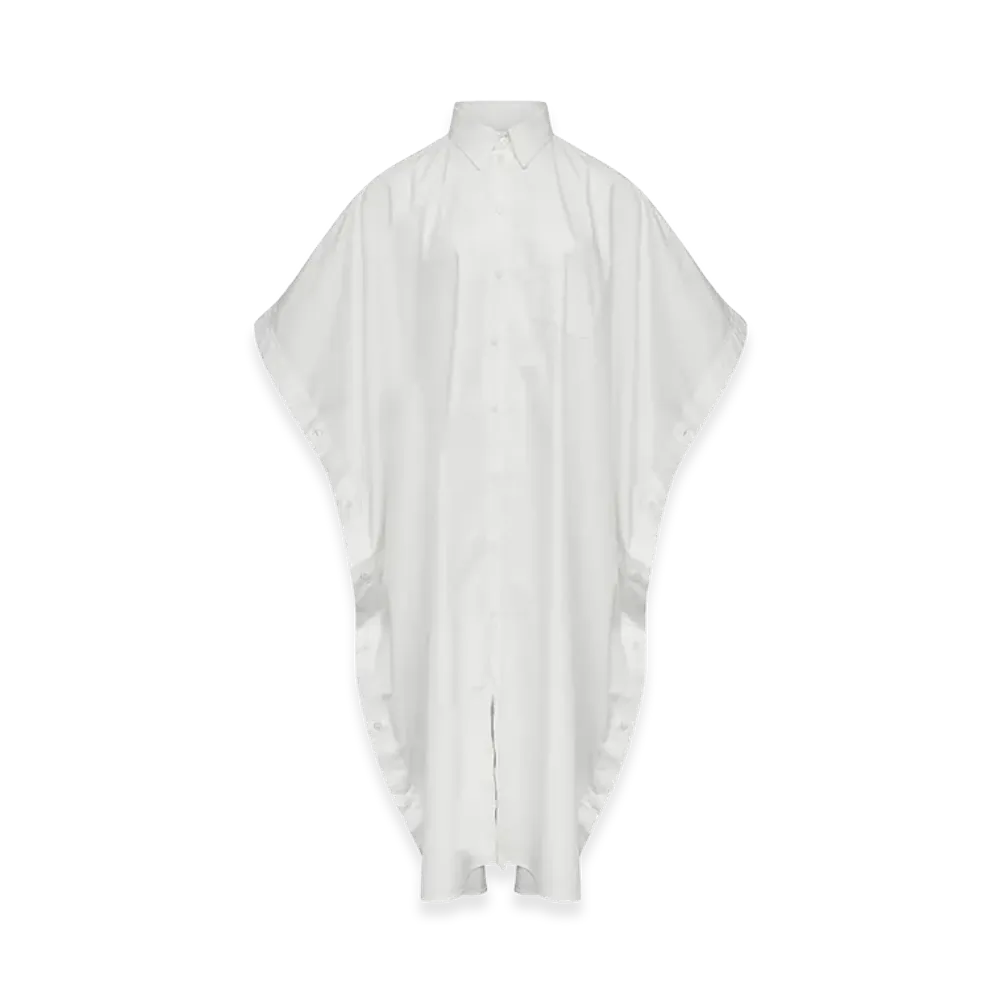 MM6 Maison Margiela Women's Poplin Shirt Dress "White"