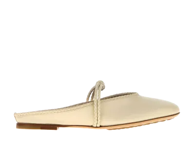 Bottega Veneta Women's Nappa Leather Rosa Slippers "Ivory"