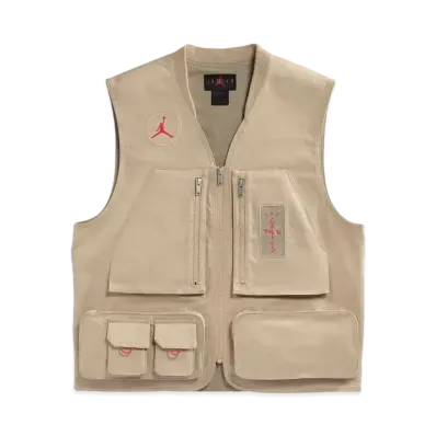Air Jordan x Travis Cactus Jack Utility Vest "Khaki Desert"
