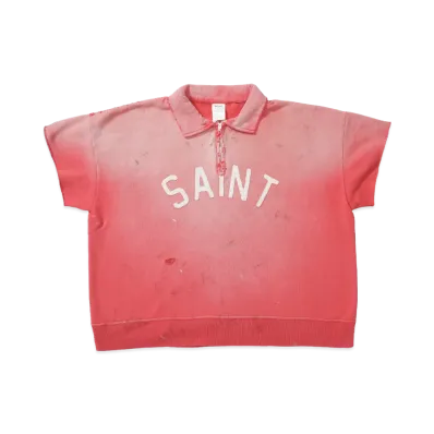 SAINT Mxxxxxx SS Half Zip Sweat Saint "Red"