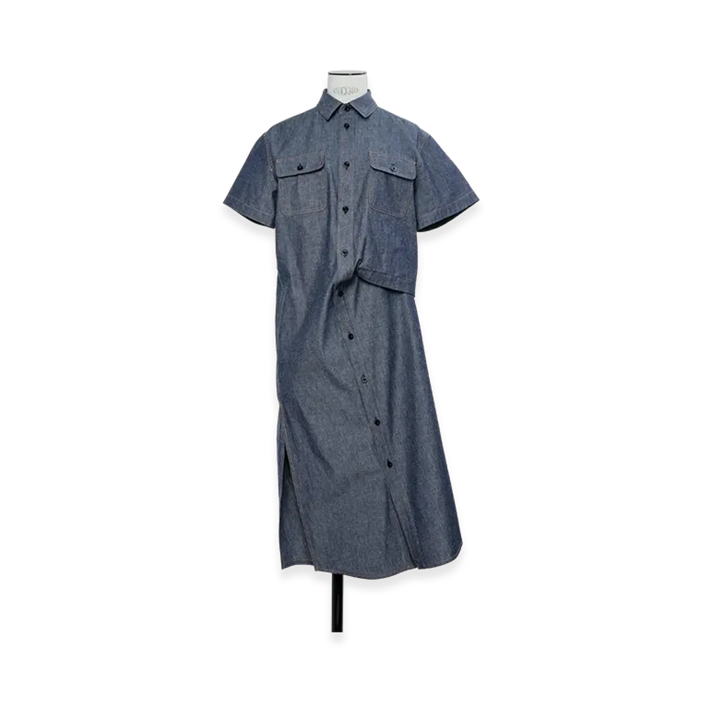 sacai Light Weight Denim Dress "Blue"