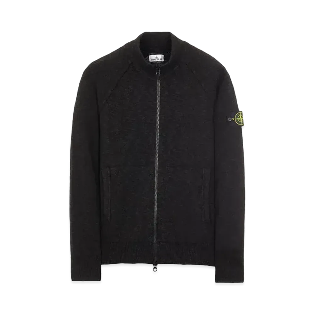 Stone Island 536D3 COTTON WOOL MELANGE "Black"