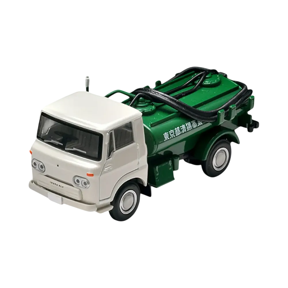 TOMYTEC "TOMICA LIMITED VINTAGE" 1/64 LV-180a Elf Vacuum Car (White/Green)