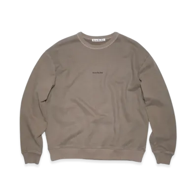 Acne Studios Logo Crewneck Sweatshirt "Stone Grey"