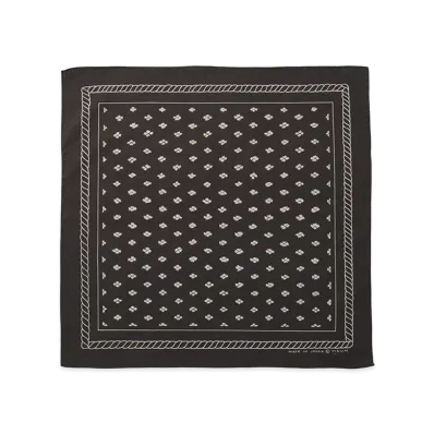 visvim Bandana (C/Sl Chambray) DMGD "Black"