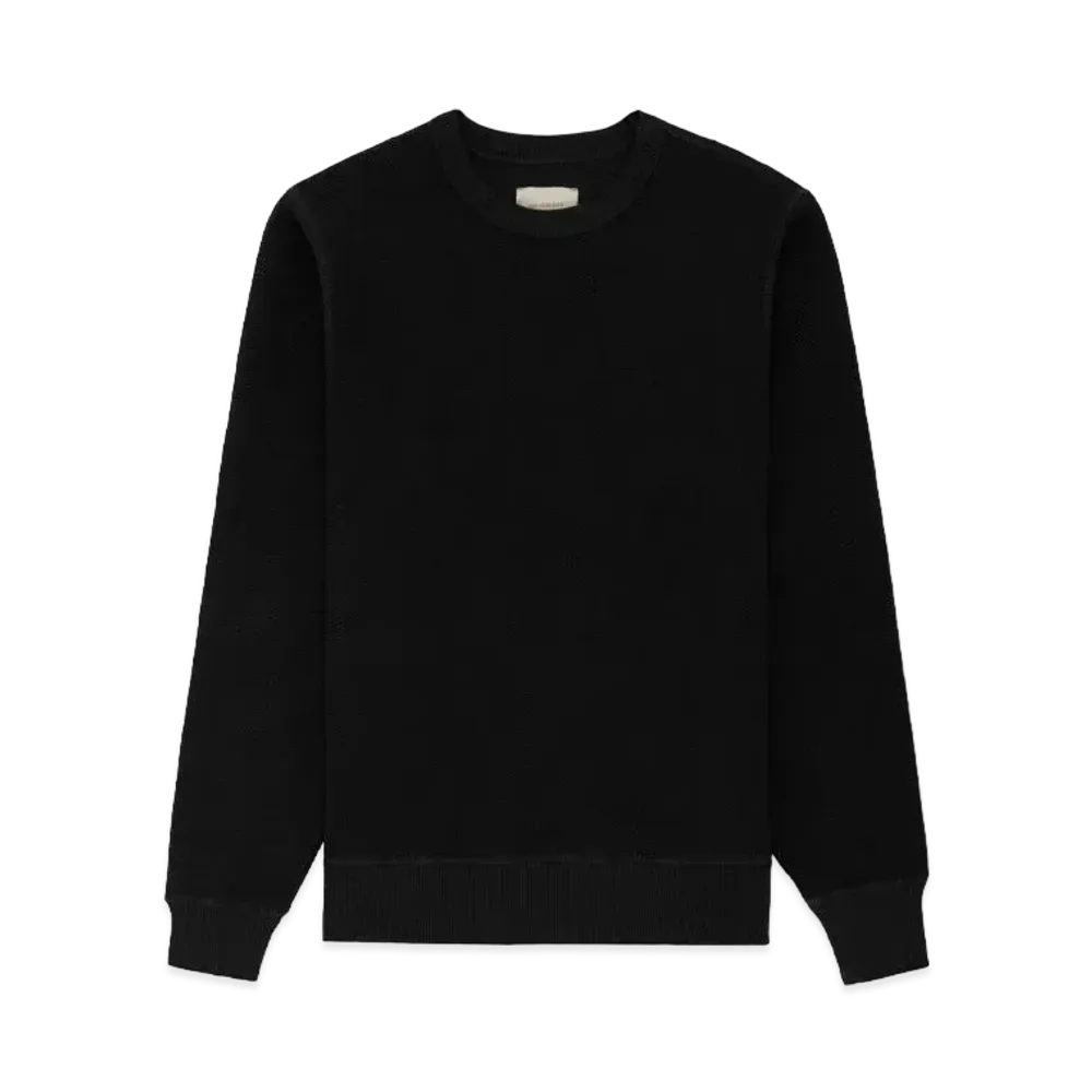 Aime Leon Dore Herringbone Terry Crewneck Sweatshirt "Black"