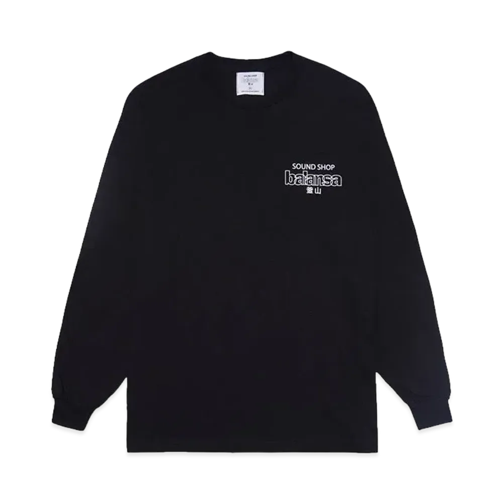 SOUND SHOP balansa SSB LOGO L/S TEE "BLACK / WHITE"