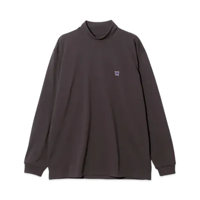 NEEDLES L/S Mock Neck Tee - Poly Jersey "Gray"