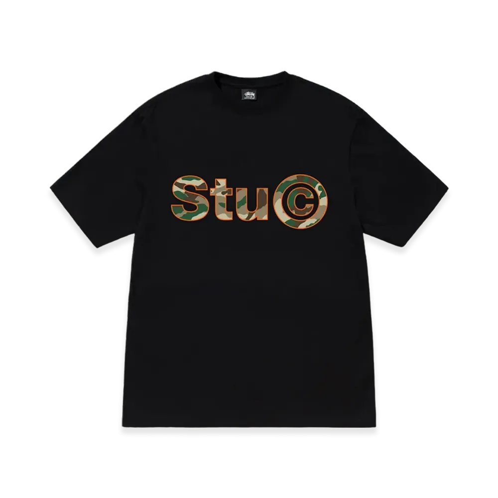 Stussy Stu C. Camo Tee "Black"