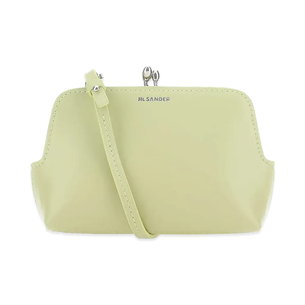 Jil Sander Women's Leather Micro Goji Crossbody Bag "Pastel Green"