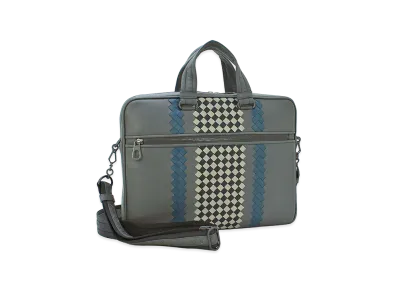 Bottega Veneta Business Bag (with shoulder strap) Briefcase "New Light Grey/Multi"