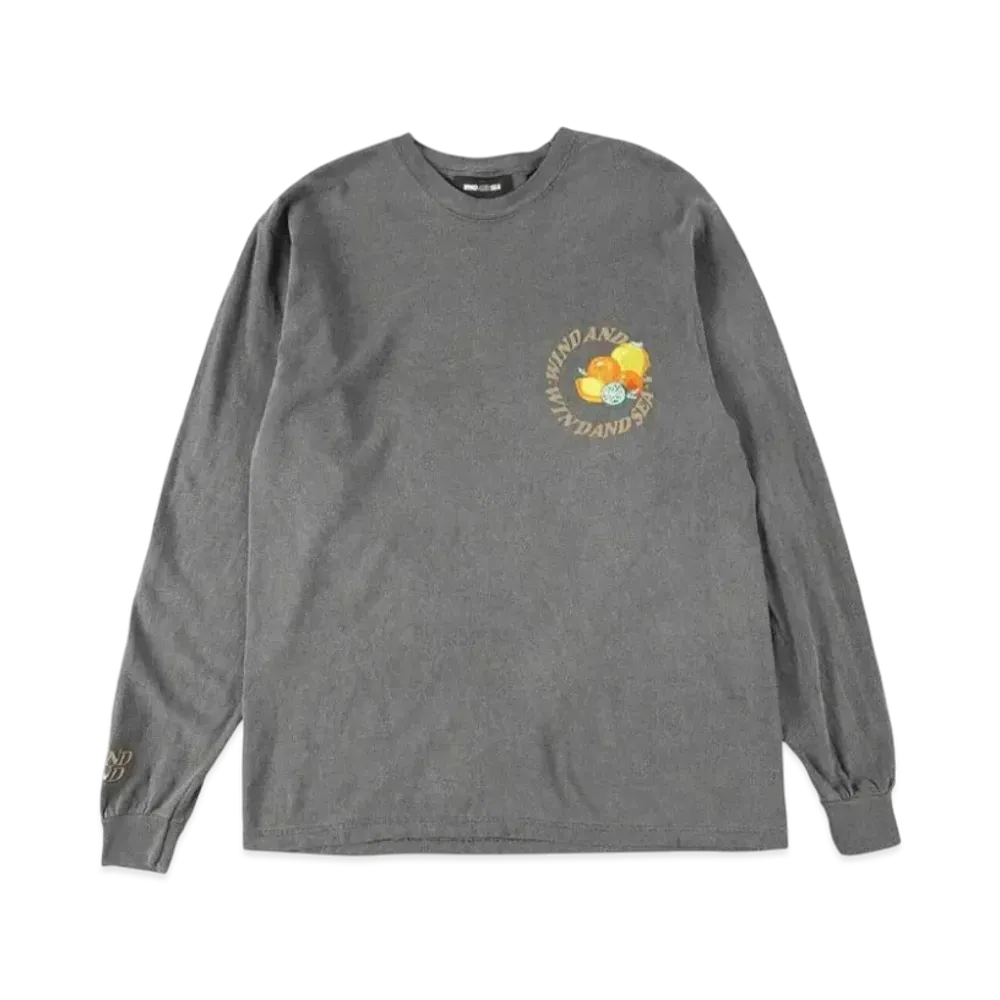 SAINT MXXXXXX x WIND AND SEA J."Fresh" Circle L/S T-Shirt "Ash Fresh"