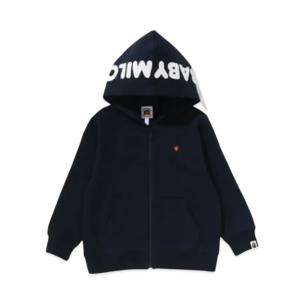 A BATHING APE Milo Face Zip Hoodie "Navy"