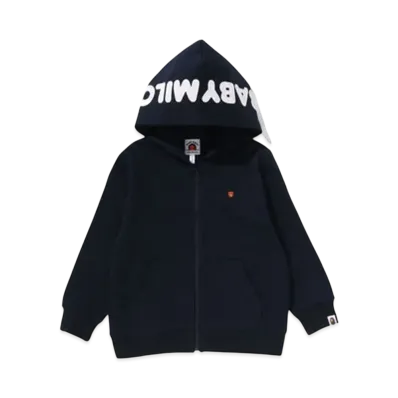 A BATHING APE Milo Face Zip Hoodie "Navy"
