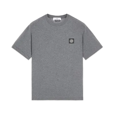 Stone Island 24113 60/2 COTTON JERSEY _SLIM FIT "Dark Grey Malange"