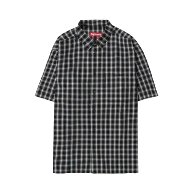 Supreme Mini Plaid S/S Shirt "Black"