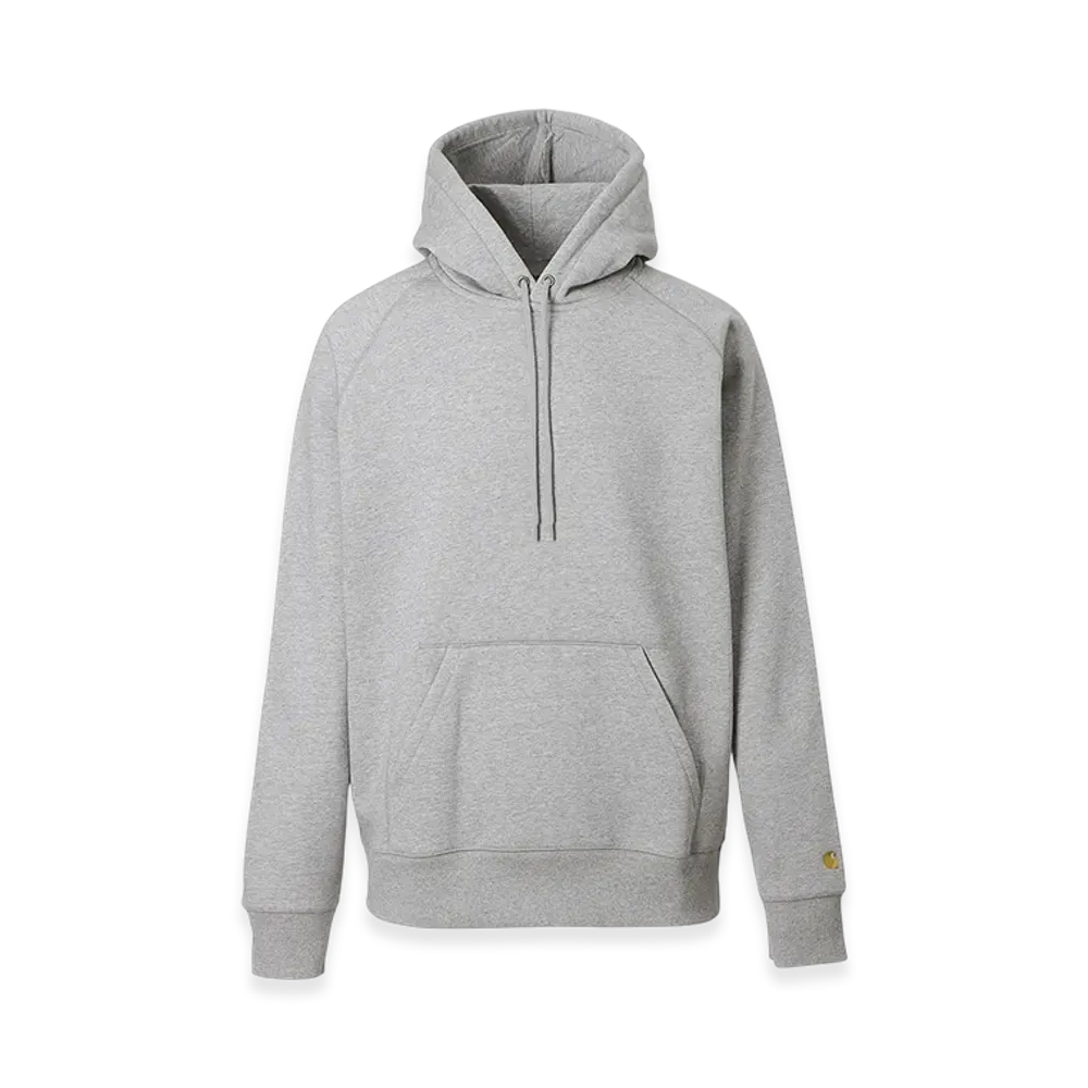 Carhartt WIP Hooded Chase Sweatshirt "Greyheather/Gold"