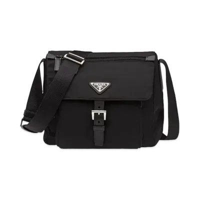 PRADA Nylon Shoulder Bag "Black"