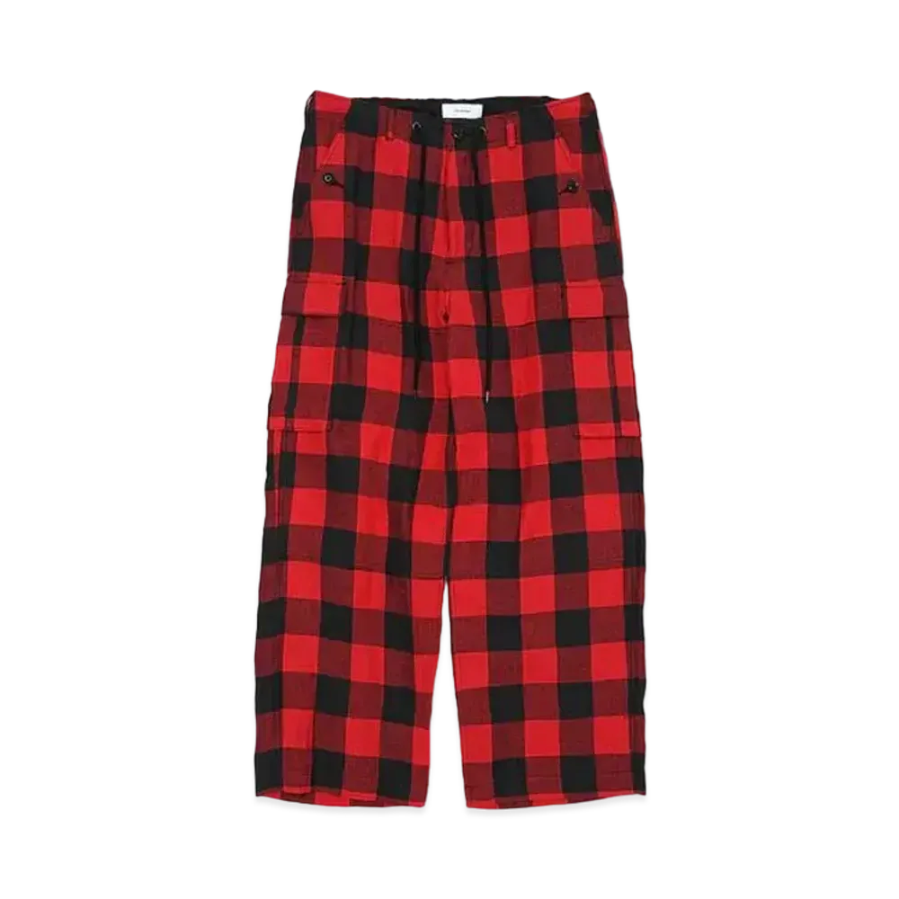 FACETASM Buffalo Check Pants "Red Check"