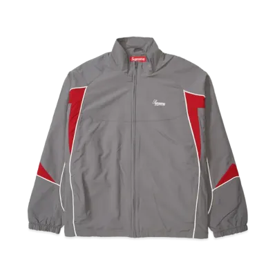 Supreme Contrast Piping Track Jacket "Grey"