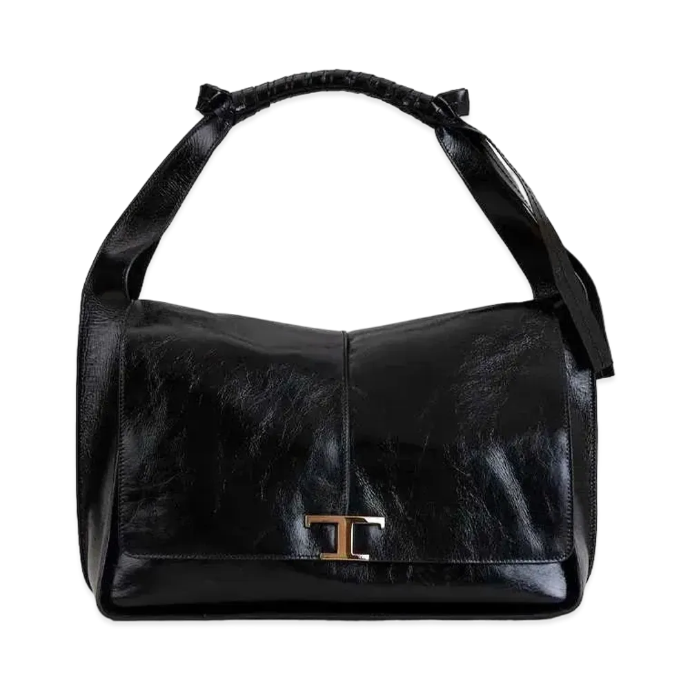 TOD'S Timeless Bag In Leather Large "Black"