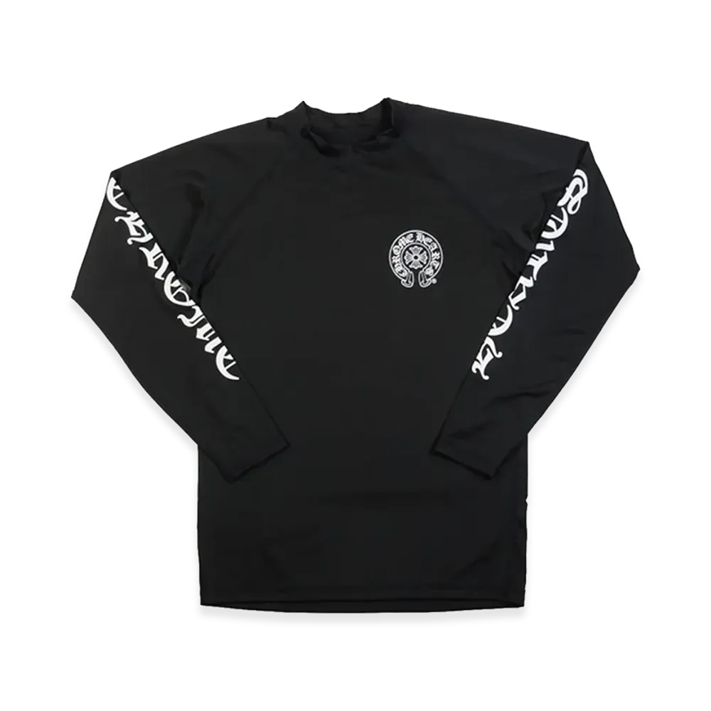 Chrome Hearts CH Horseshoe L/S Rash Guard "Black"