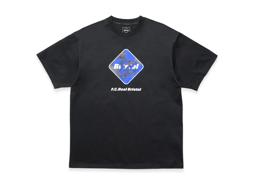 F.C.Real Bristol x FRAGMENT Camouflage Emblem Tee "Black"