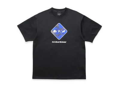 F.C.Real Bristol x FRAGMENT Camouflage Emblem Tee "Black"