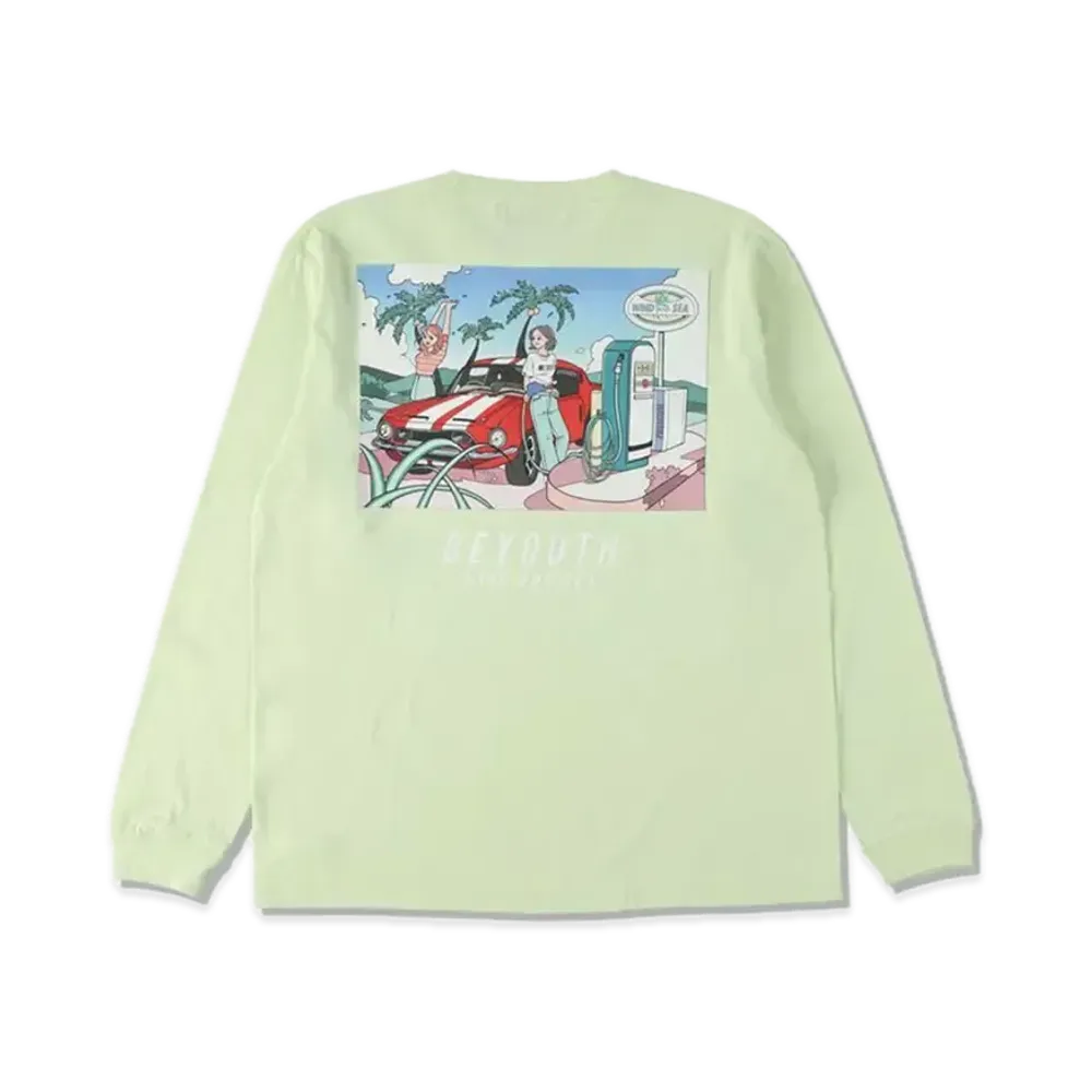 Yoshifuku Honoka x WIND AND SEA L/S Tee Girl "Lime"