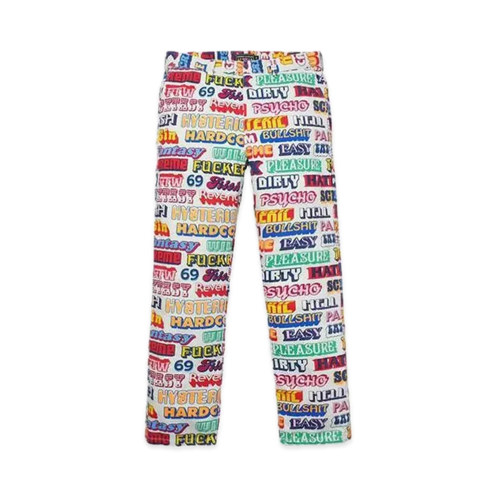 Supreme x HYSTERIC GLAMOUR Text Work Pant "Multi"